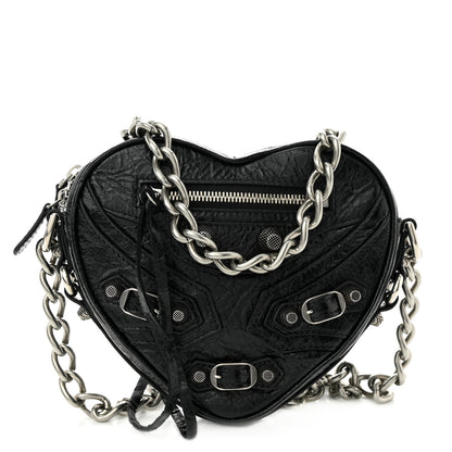 Balenciaga Agneau Arena Mini Le Cagole Heart Bag Black 1 of 10