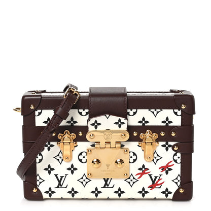 Louis Vuitton Monogram Petite Malle Black White 1 of 9