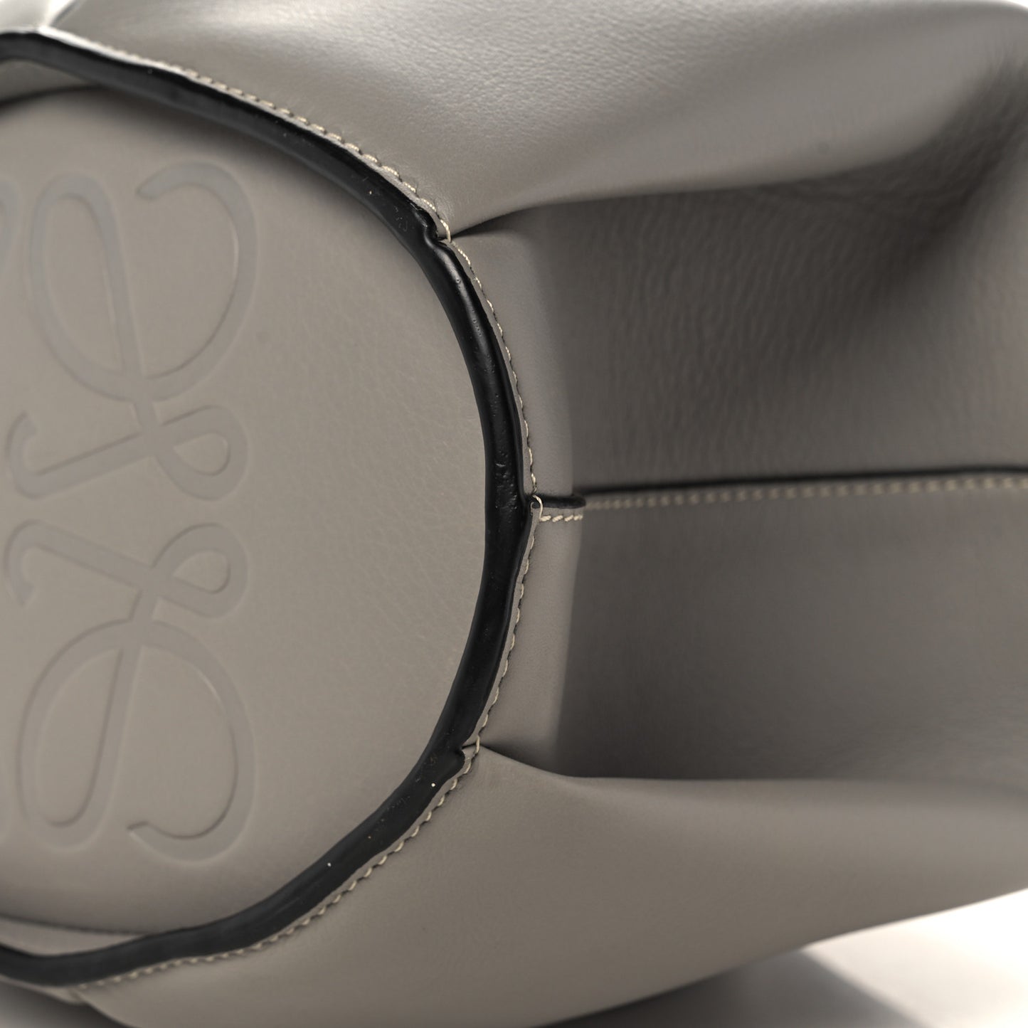 Calfskin Large Elephant Crossbody Bag Grey