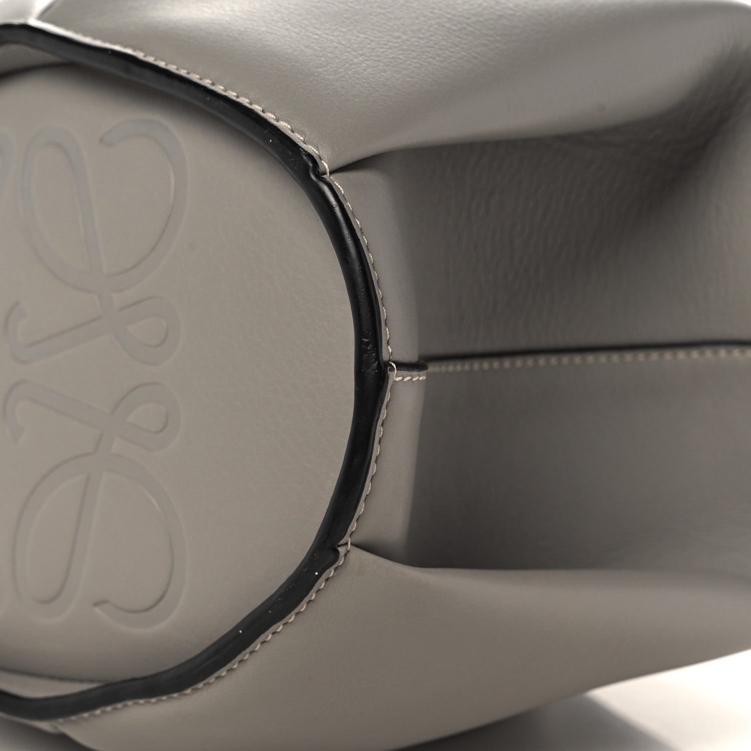Loewe Calfskin Large Elephant Crossbody Bag Grey 8 of 13