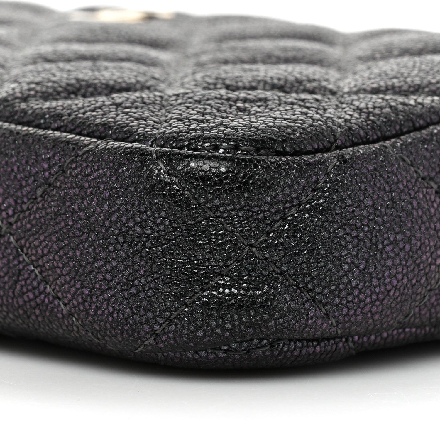 Chanel Iridescent Caviar Quilted Small Clutch With Chain Black 11 of 12