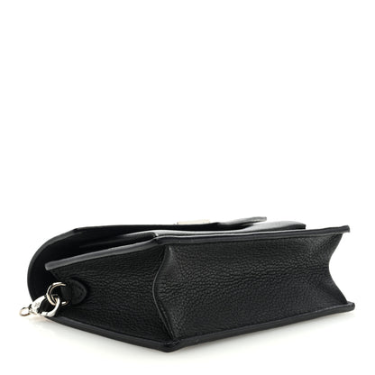 Louis Vuitton Soft Calfskin Mini My Lockme Chain Pochette Black 4 of 8