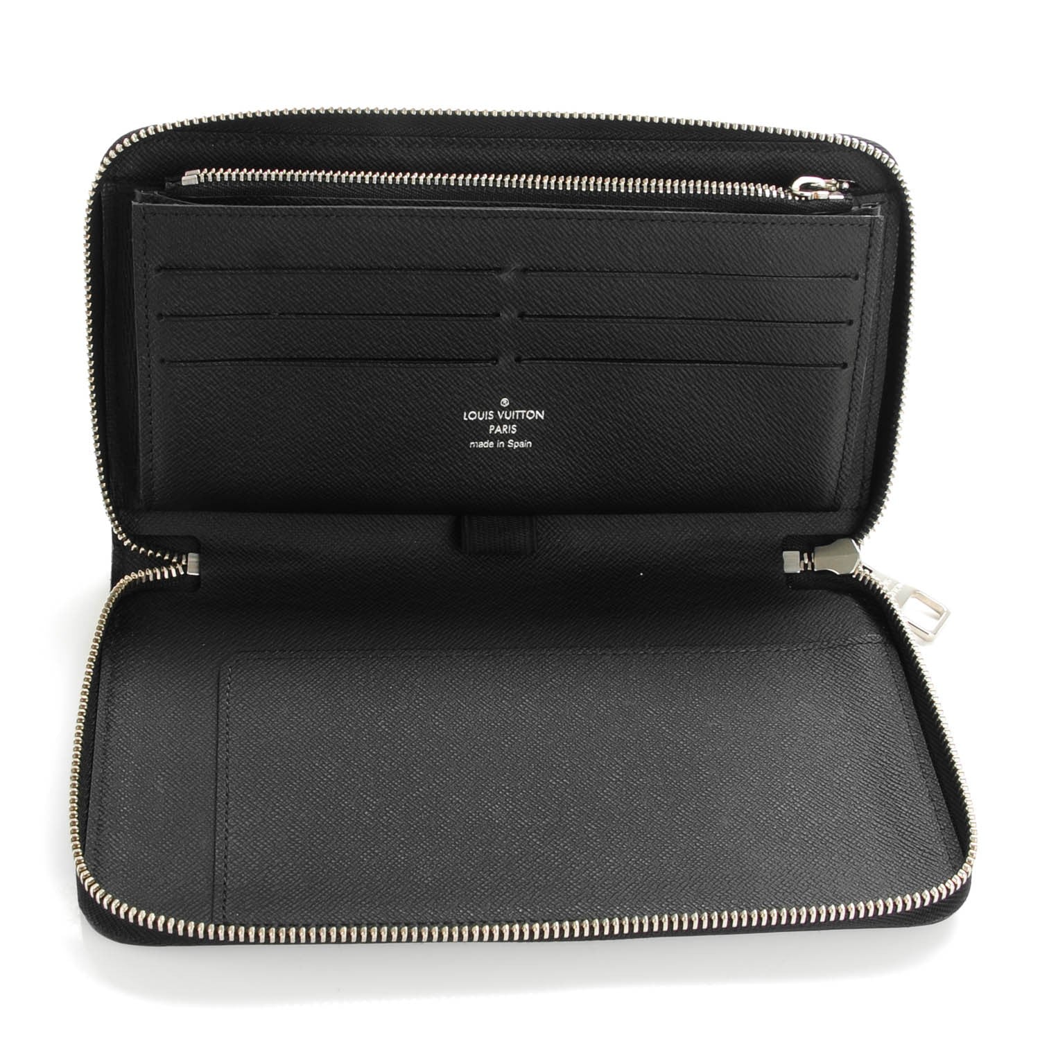 Louis Vuitton Epi Zippy Organizer Wallet Black 5 of 7