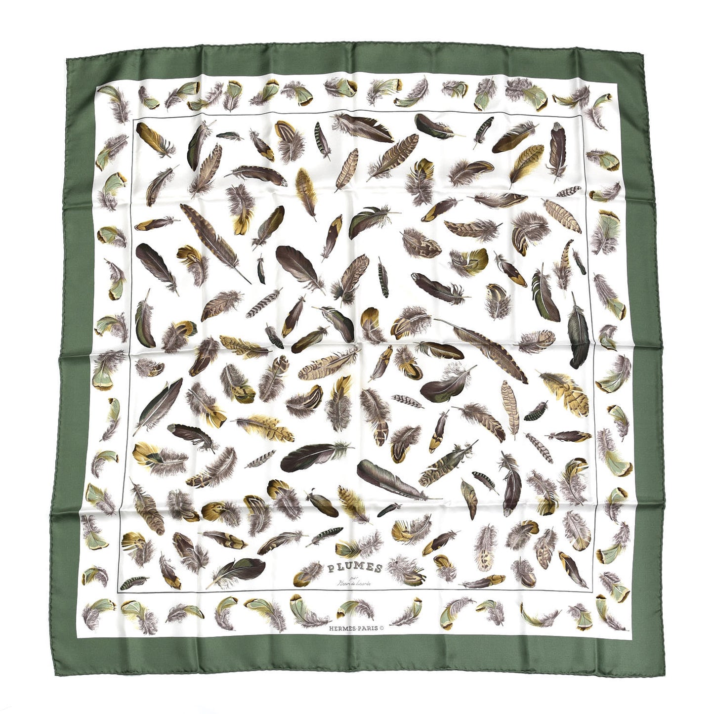 Silk Plumes par Henri de Linares Scarf 90