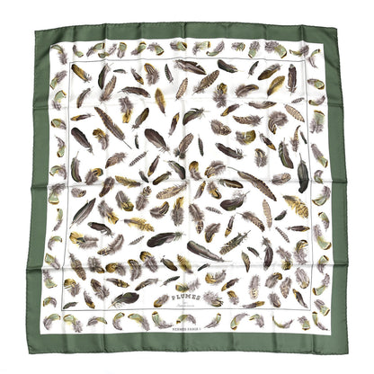 Hermes Silk Plumes par Henri de Linares Scarf 90 1 of 5