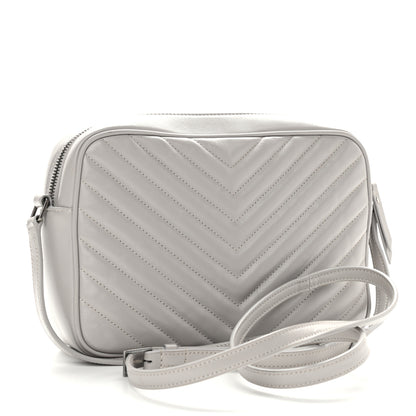 Saint Laurent Calfskin Matelasse Monogram Lou Camera Bag Granite 3 of 11