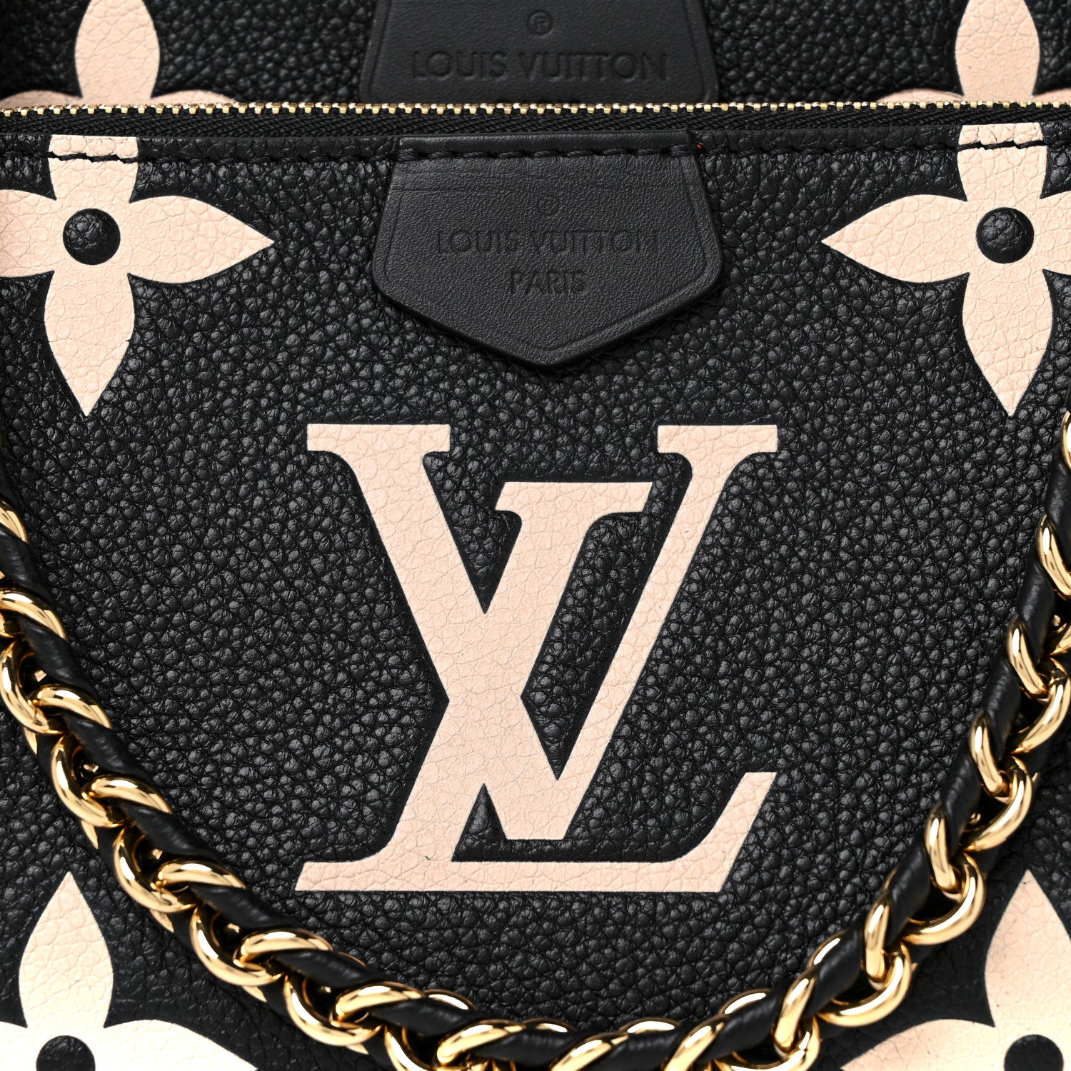 Louis Vuitton Empreinte Monogram Giant Multi Pochette Accessories Black Beige 7 of 10