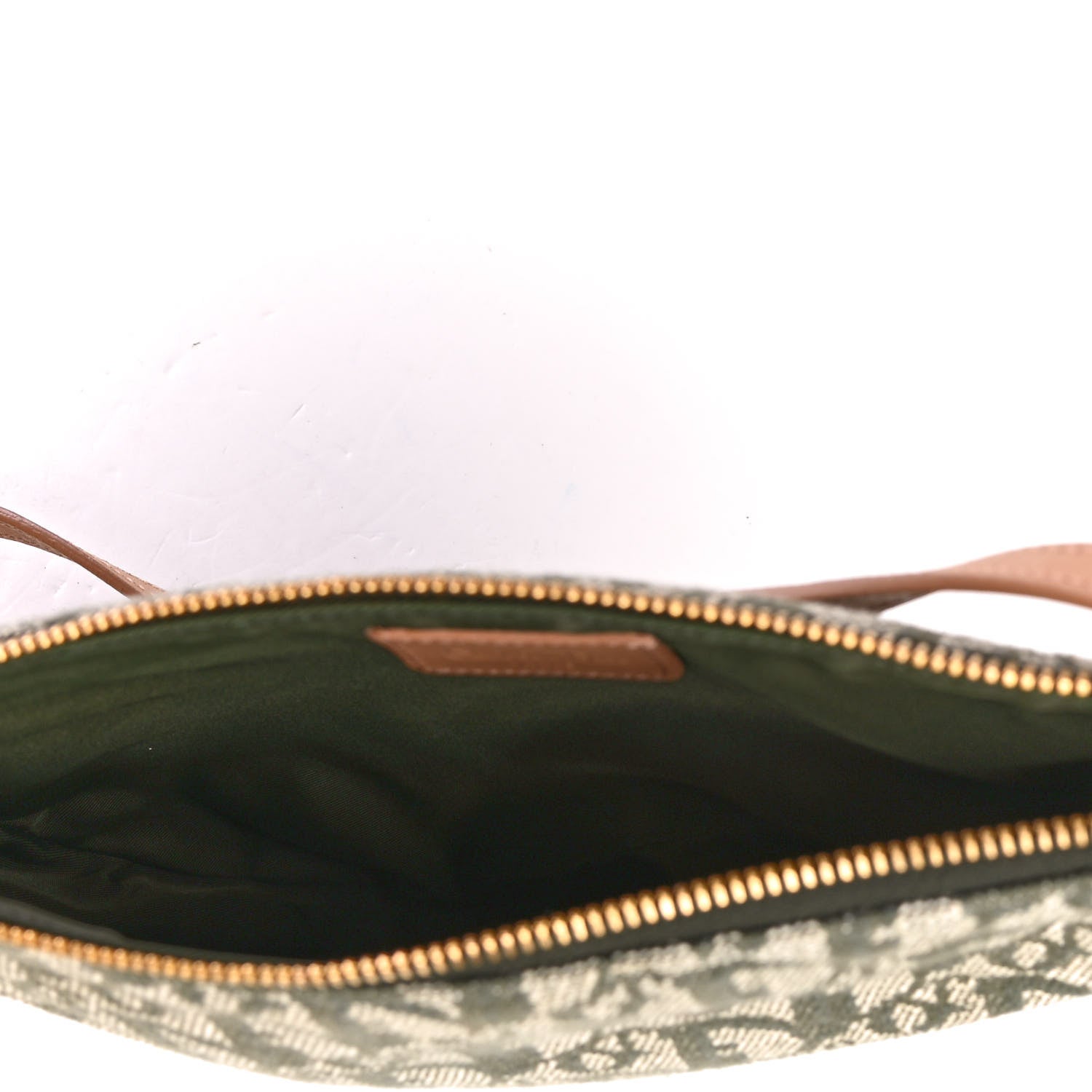 Christian Dior Monogram Mini Saddle Pochette Green 4 of 4