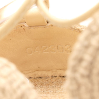Loewe Raffia Paula's Ibiza Strappy Solar Espadrille Sandals 38 Natural 9 of 9