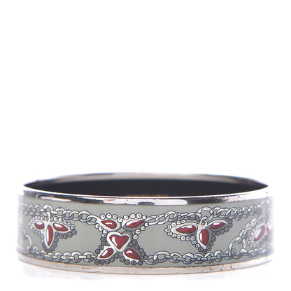 Hermes Enamel Printed Wide Bracelet 70 1 of 5