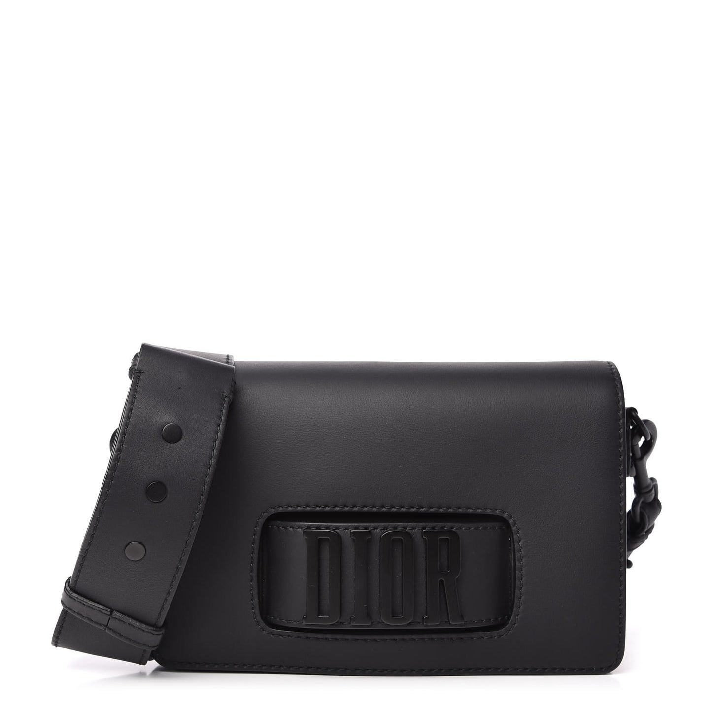 Ultra Matte Calfskin Dio(r)evolution Flap Bag Black