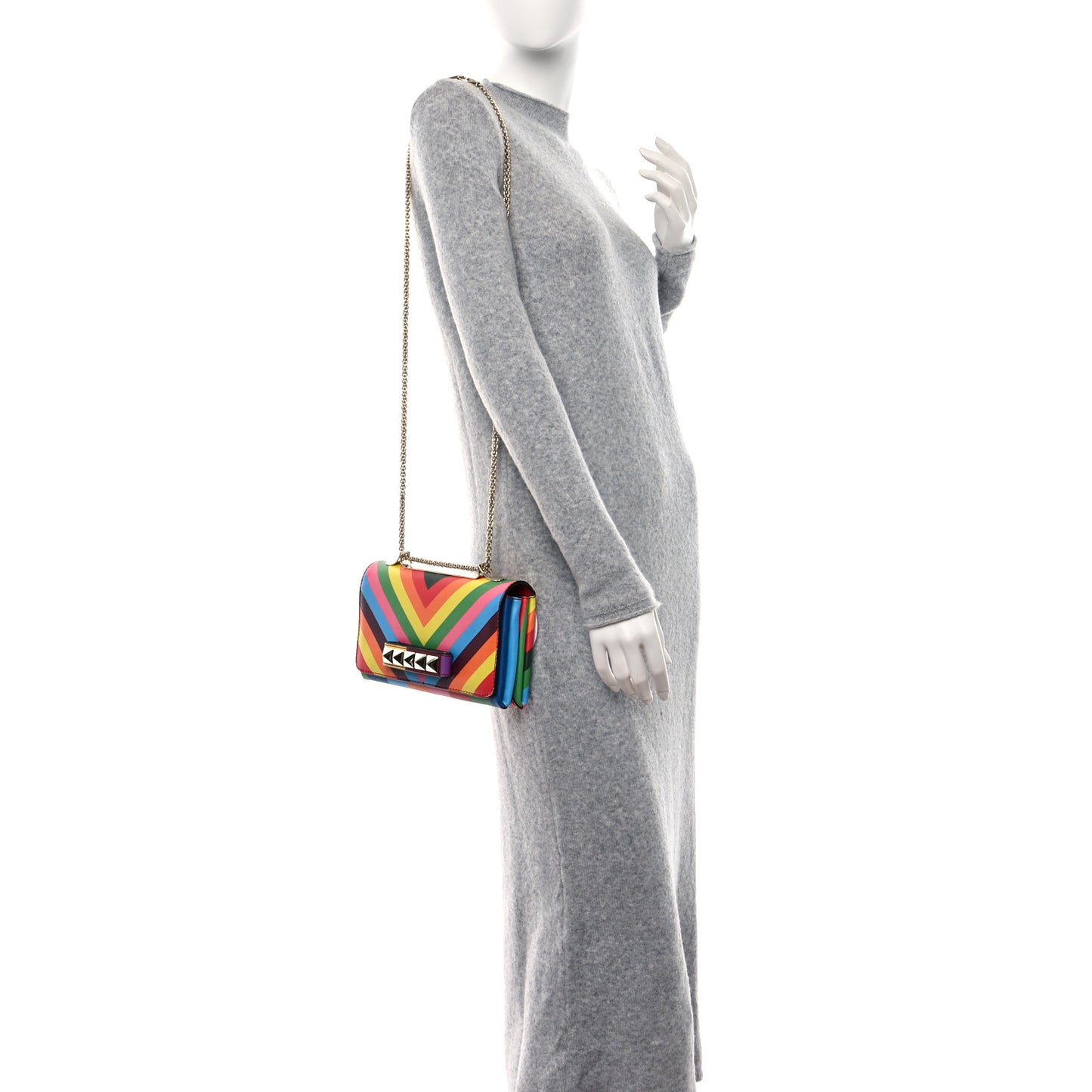 Vitello 1973 Va Va Voom Chain Shoulder Bag Multicolor