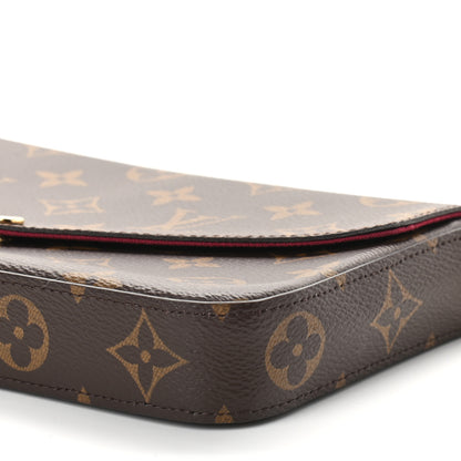 Louis Vuitton Monogram Pochette Felicie Chain Wallet Fuchsia 9 of 10
