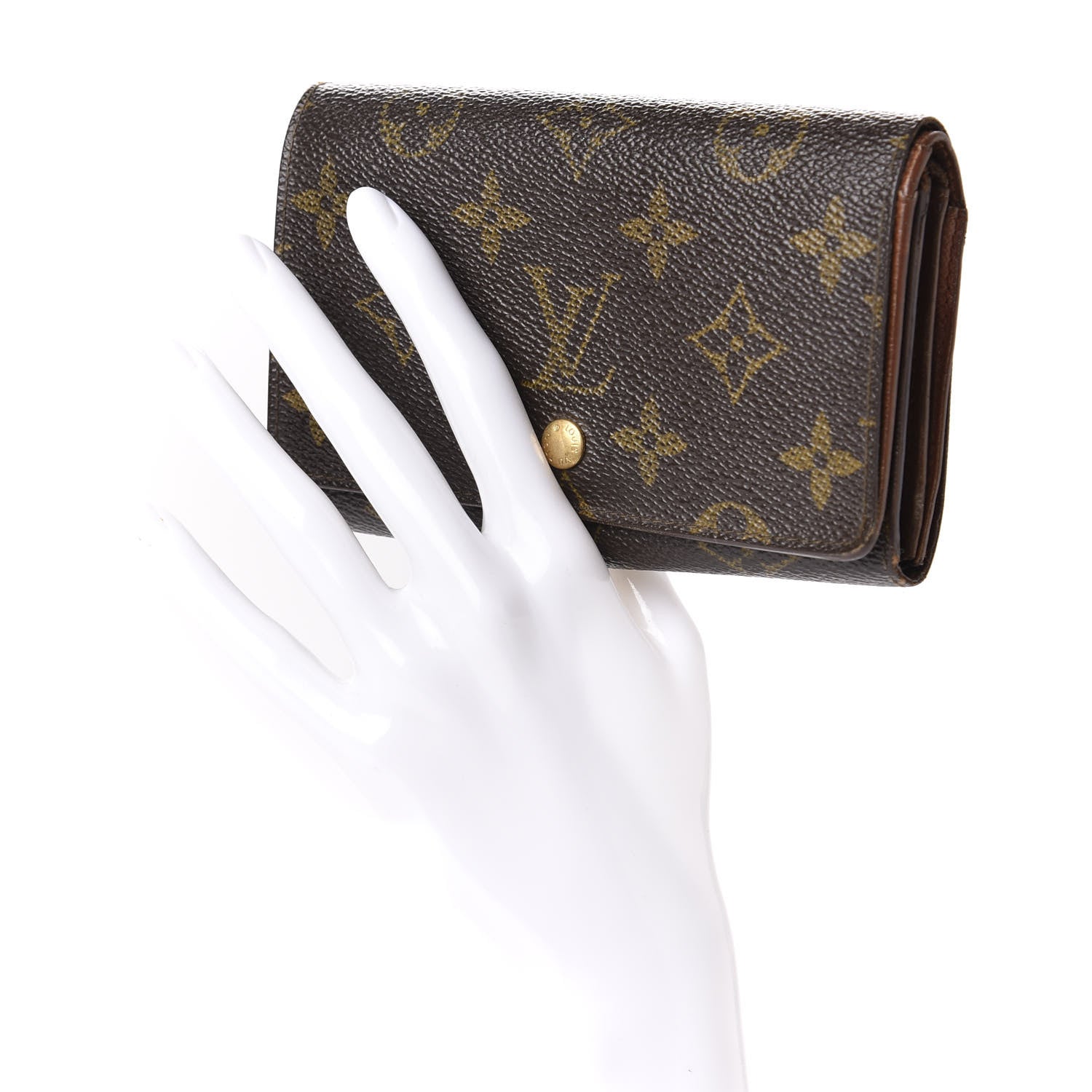 Louis Vuitton Monogram Porte-Monnaie Billets Tresor Wallet 2 of 11