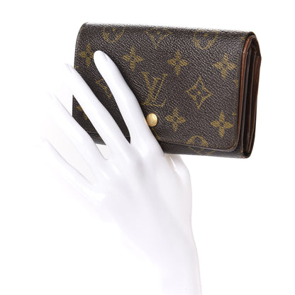Louis Vuitton Monogram Porte-Monnaie Billets Tresor Wallet 2 of 11