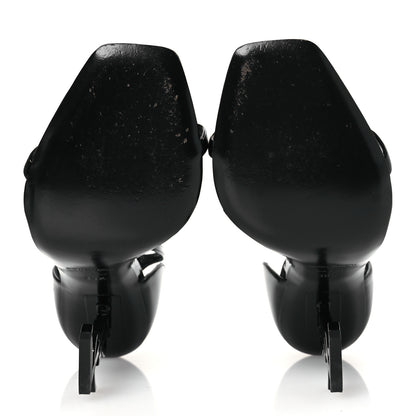 Saint Laurent Patent Calfskin Opyum 110 Sandals 38.5 Black 7 of 13