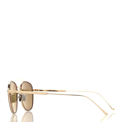 Cartier Metal C De Cartier Sunglasses Gold Brown 3 of 7