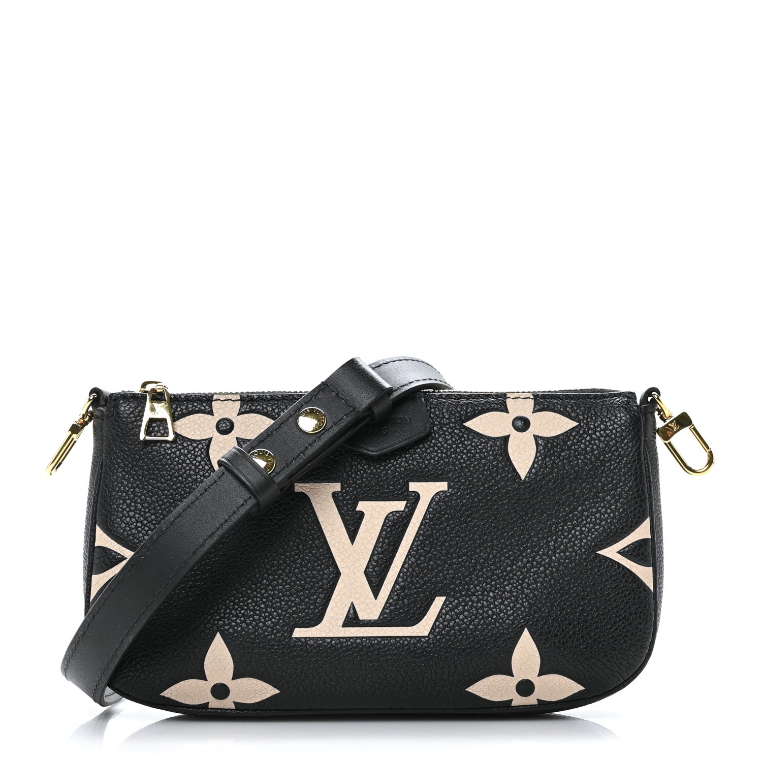 Louis Vuitton Empreinte Monogram Giant Multi Pochette Accessories Mini Pochette Black Beige 1 of 7