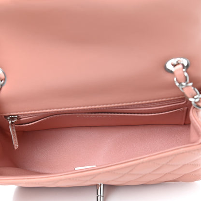 Chanel Lambskin Quilted Mini Rectangular Flap Pink 5 of 9