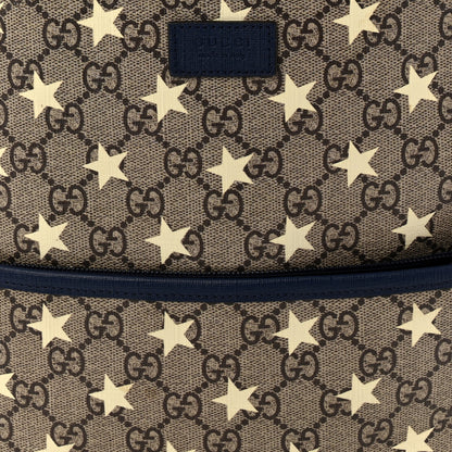 Gucci GG Supreme Monogram Stars Childrens Backpack Beige Ebony Yellow Royal 8 of 12