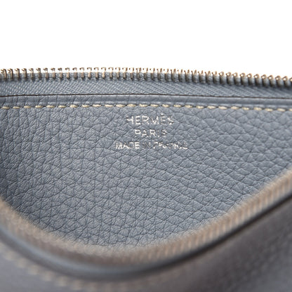 Hermes Togo Dogon Duo Wallet Bleu Lin 8 of 9