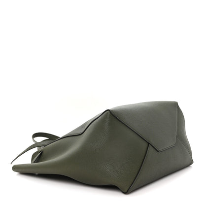 Celine Soft Grained Calfskin Medium Cabas Phantom Dark Khaki 4 of 9