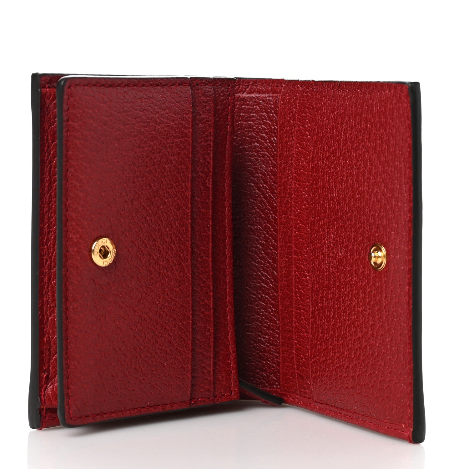 Gucci GG Supreme Monogram Flora Web Ophidia Card Case Red 5 of 6