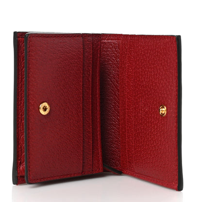 Gucci GG Supreme Monogram Flora Web Ophidia Card Case Red 5 of 6