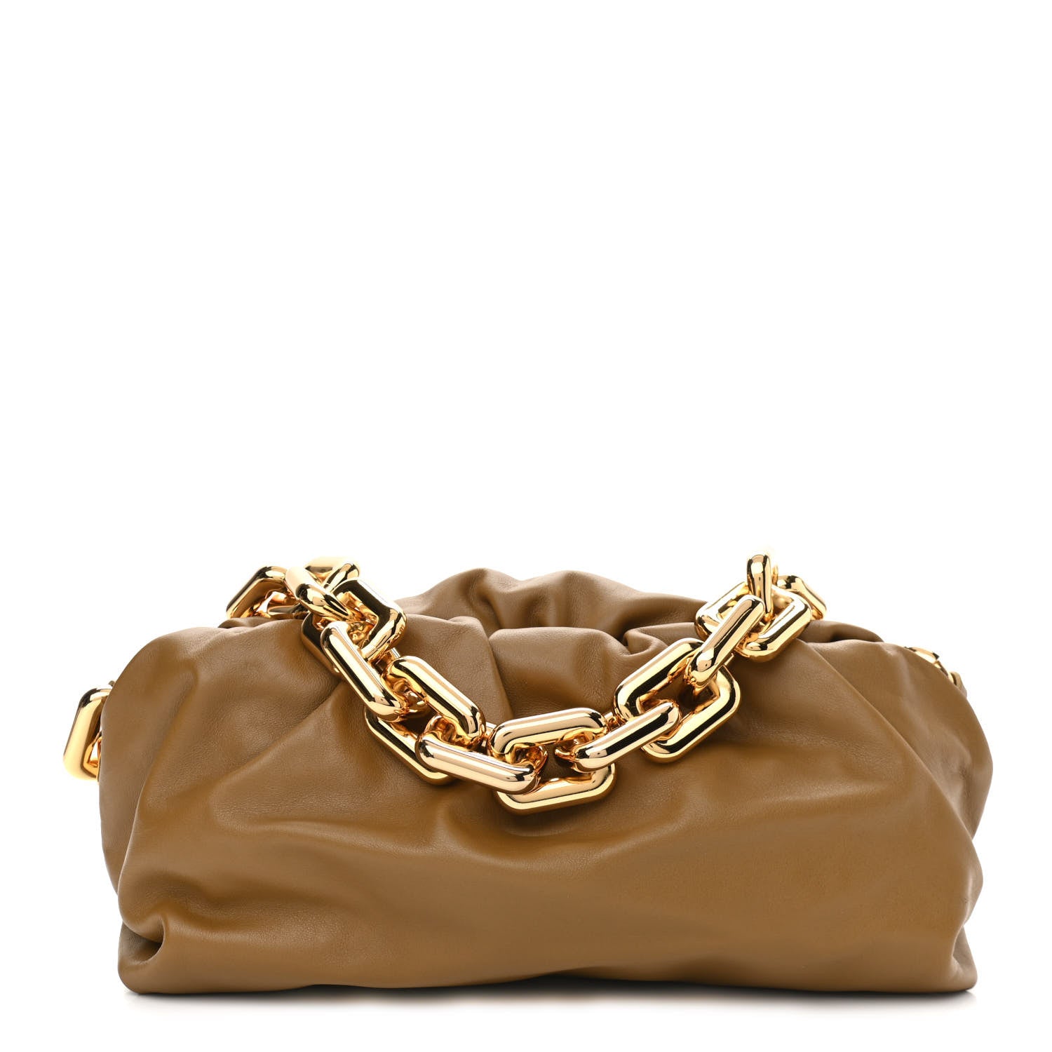 Bottega Veneta Calfskin The Pouch Chain Moutarde 1 of 10