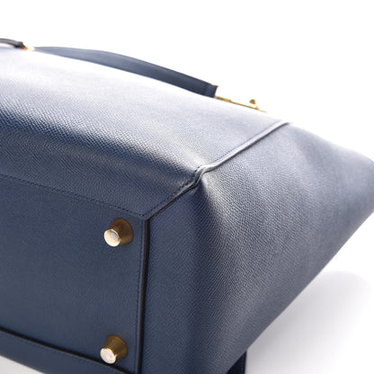 Celine Grained Calfskin Mini Belt Bag Deepsea 14 of 16