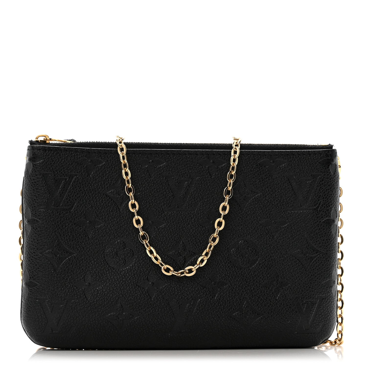 Louis Vuitton Empreinte Double Zip Pochette Black 1 of 13