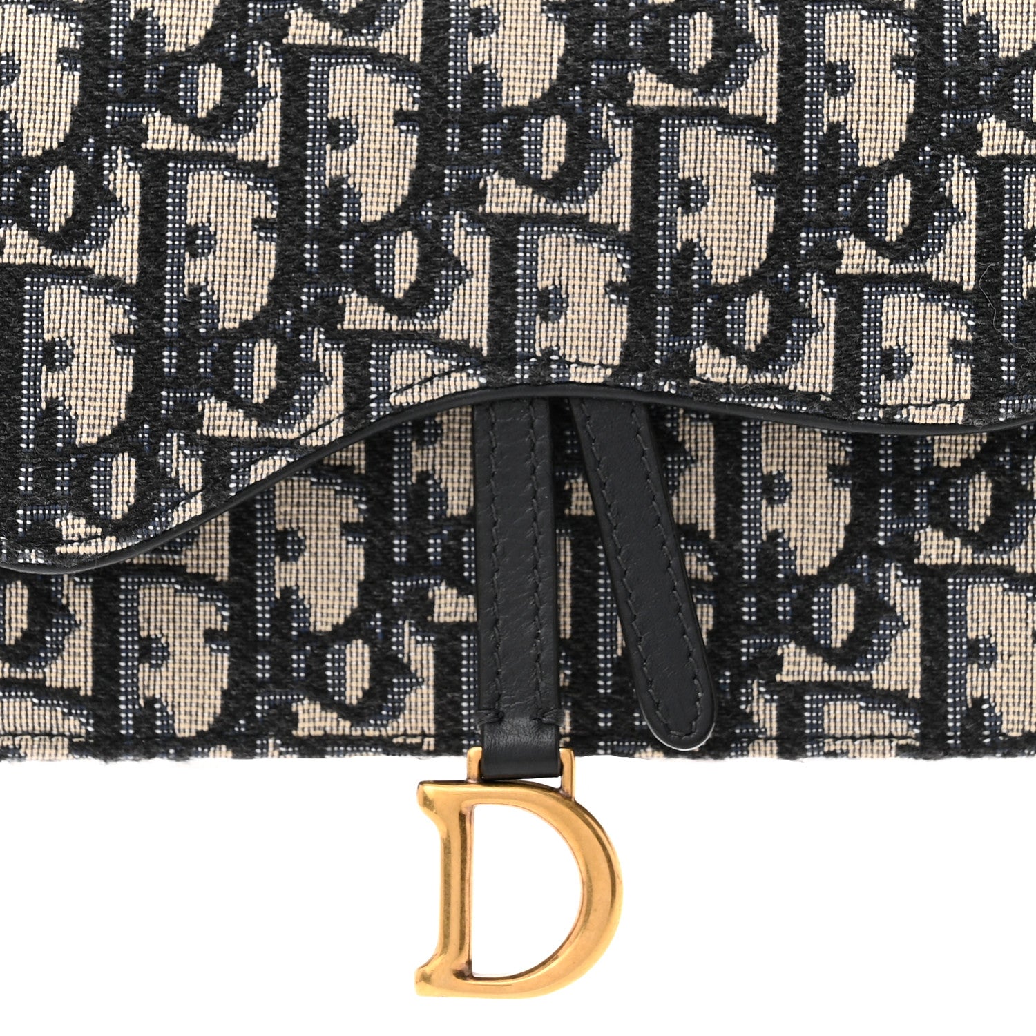 Christian Dior Oblique Saddle Belt Bag Blue 8 of 11