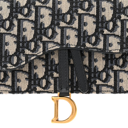 Christian Dior Oblique Saddle Belt Bag Blue 8 of 11