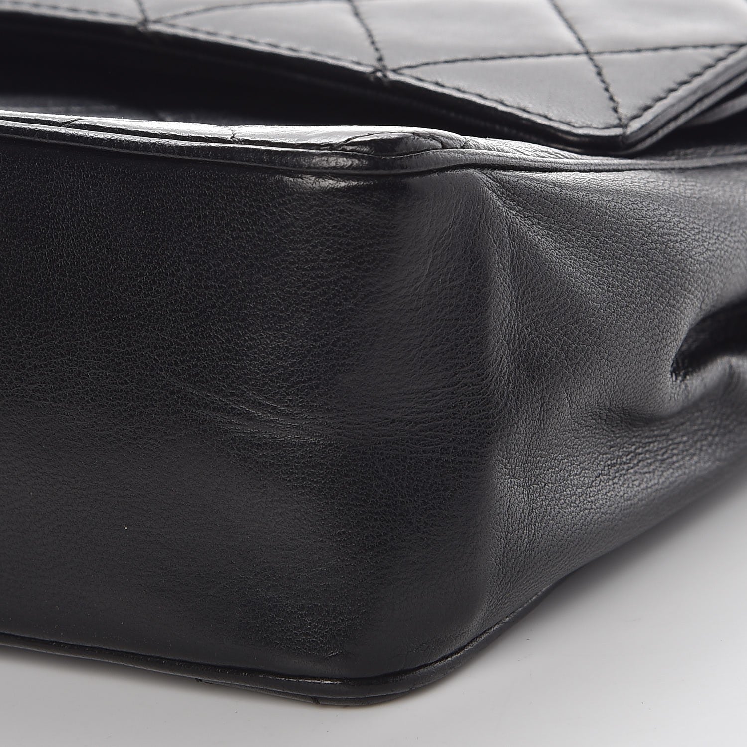 Chanel Lambskin Quilted Medium Double Flap Black 9 of 11