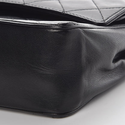Chanel Lambskin Quilted Medium Double Flap Black 9 of 11
