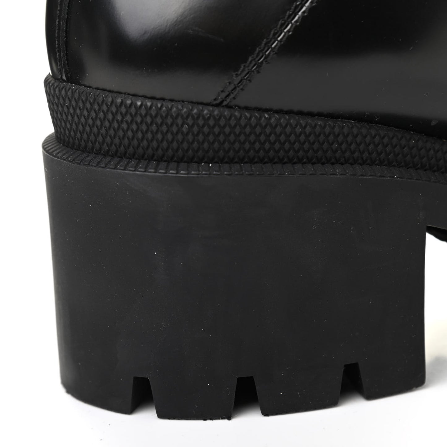 Calfskin Sylvie Web Lace Up Combat Boots 41 Black