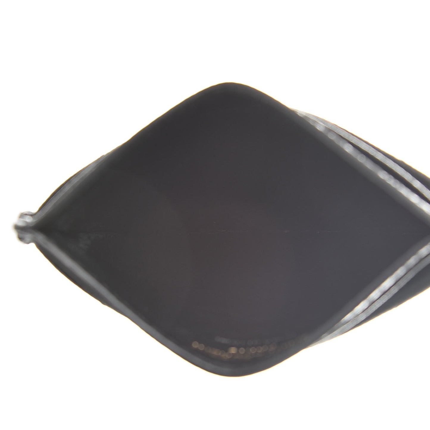 Grain De Poudre Matelasse Chevron Monogram Credit Card Case Black