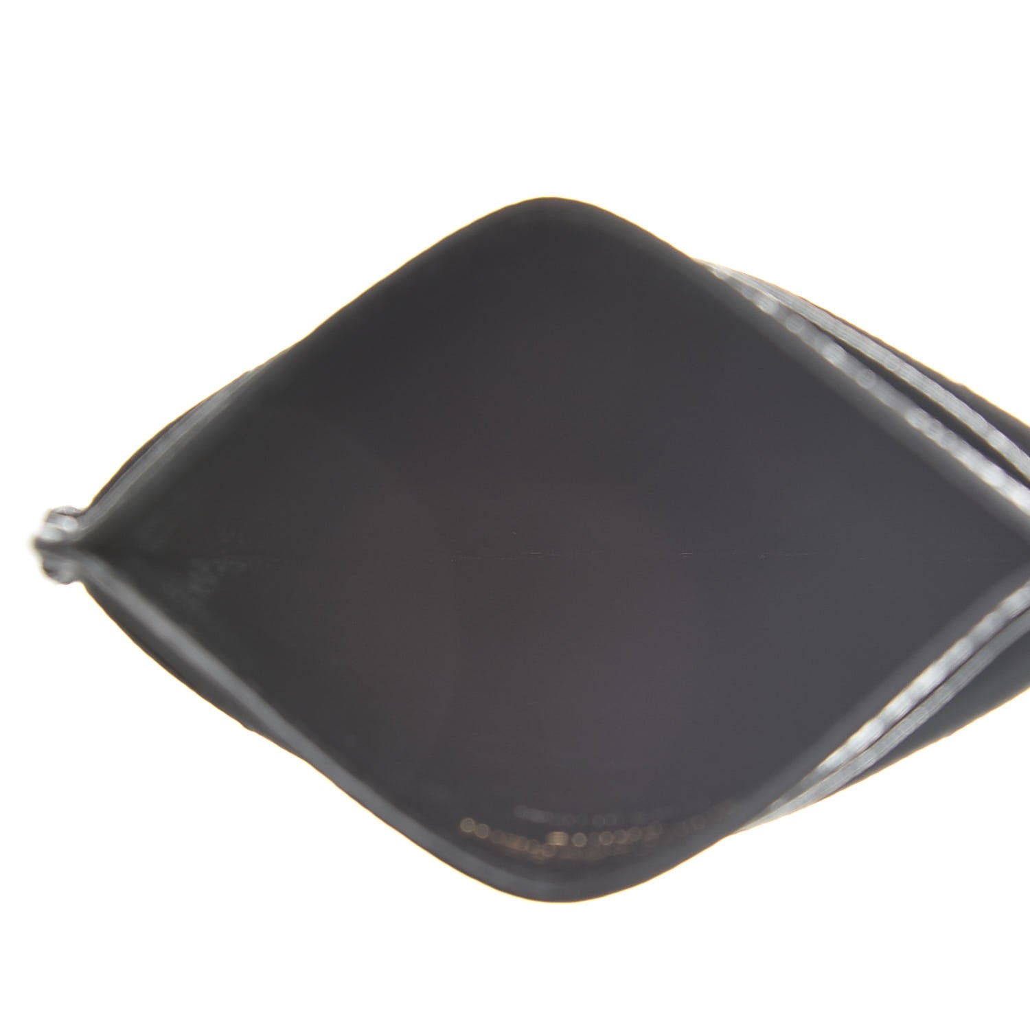 Saint Laurent Grain De Poudre Matelasse Chevron Monogram Credit Card Case Black 5 of 7