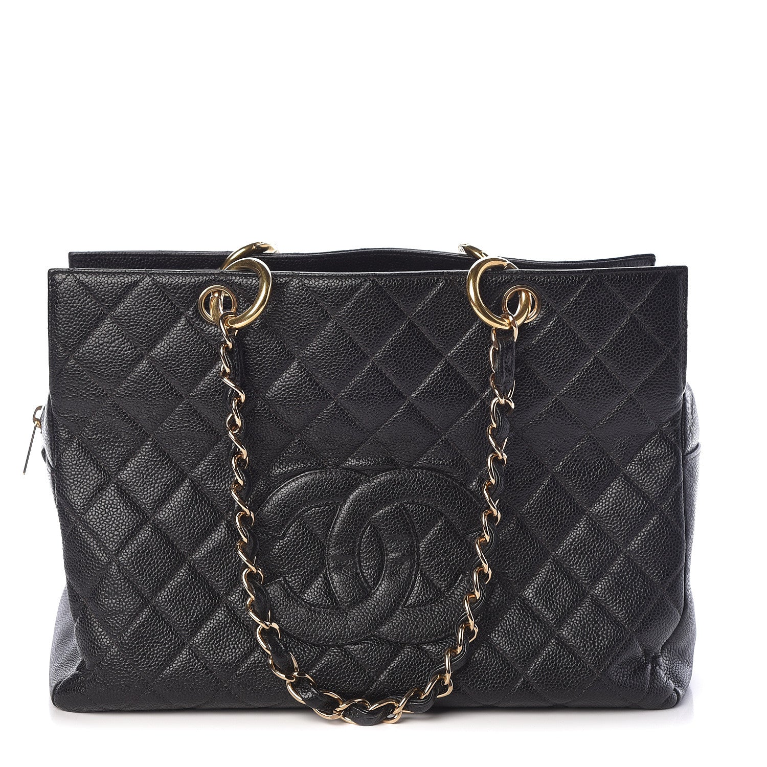 Chanel Caviar Quilted Grand Timeless Tote GTT Black 1 of 12