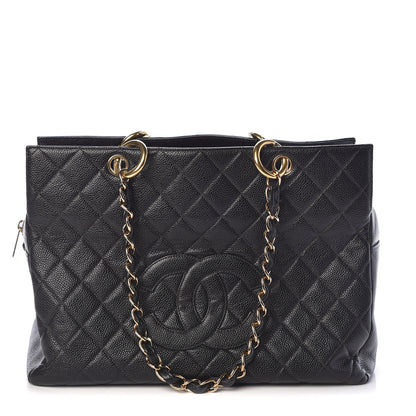 Chanel Caviar Quilted Grand Timeless Tote GTT Black 1 of 12