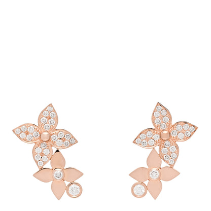 Louis Vuitton 18K Pink Gold Diamond Idylle Blossom Earrings 1 of 5