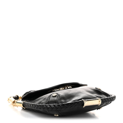 Gucci Calfskin Small Britt Tassel Shoulder Bag Black 4 of 11