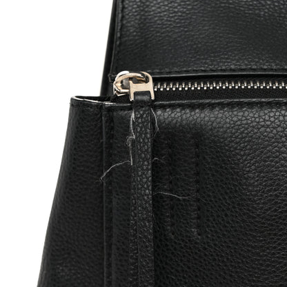 Celine Grained Calfskin Medium Edge Shoulder Bag Black 10 of 12
