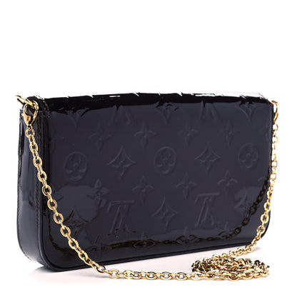 Louis Vuitton Vernis Pochette Felicie Chain Wallet Amarante 3 of 12
