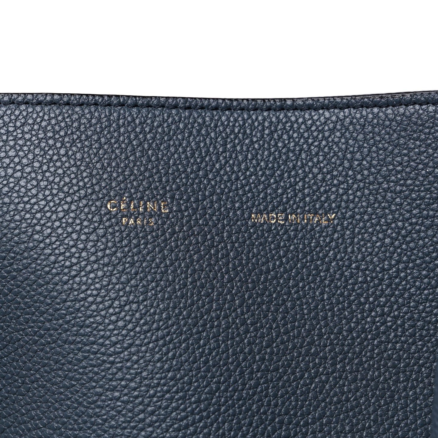 Soft Grained Calfskin Small Belt Cabas Phantom Abyss Blue