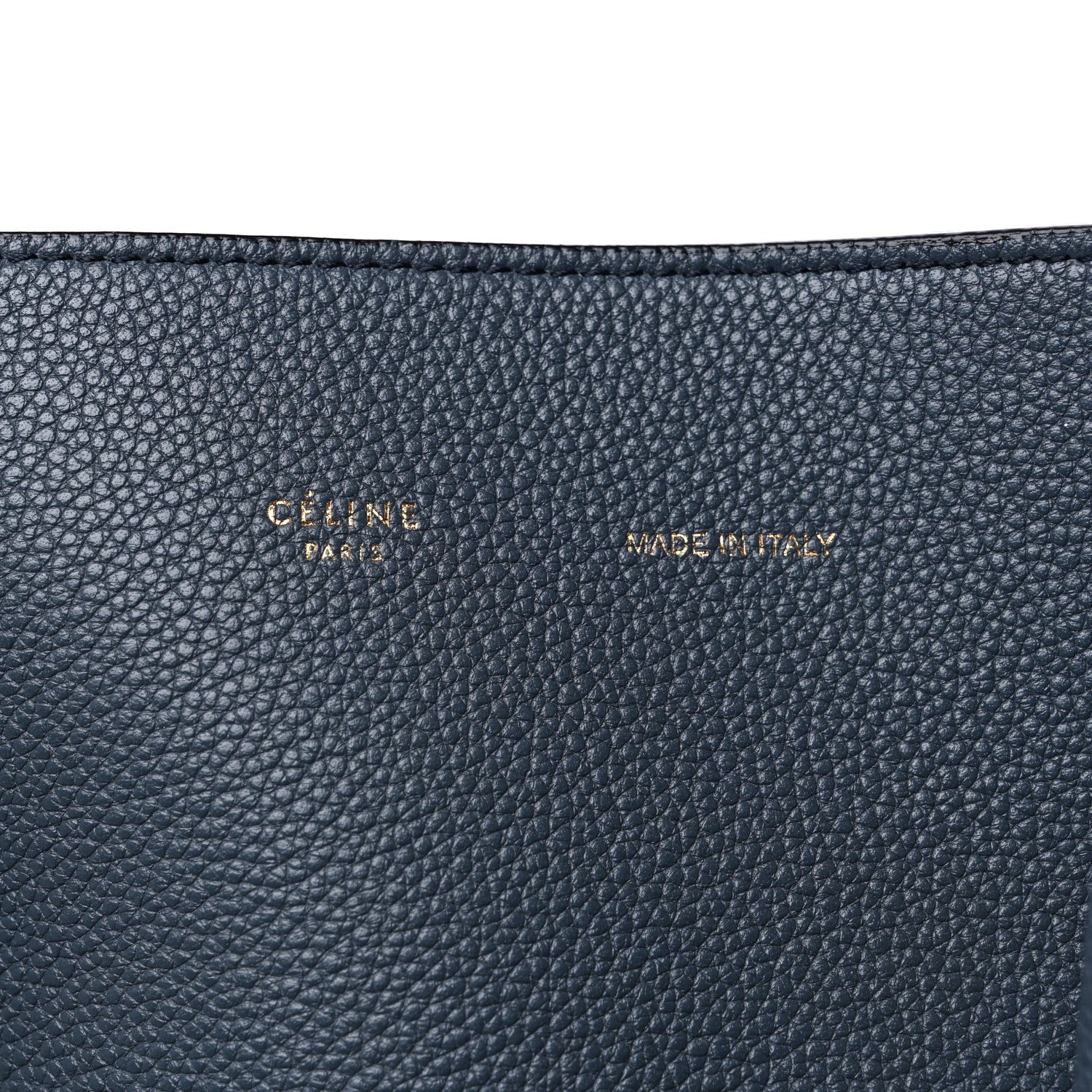 Celine Soft Grained Calfskin Small Belt Cabas Phantom Abyss Blue 6 of 10