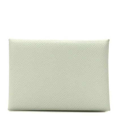 Hermes Epsom Calvi Duo Card Case Vert Fizz 1 of 7