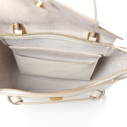Celine Baby Grained Calfskin Micro Belt Bag White 5 of 19