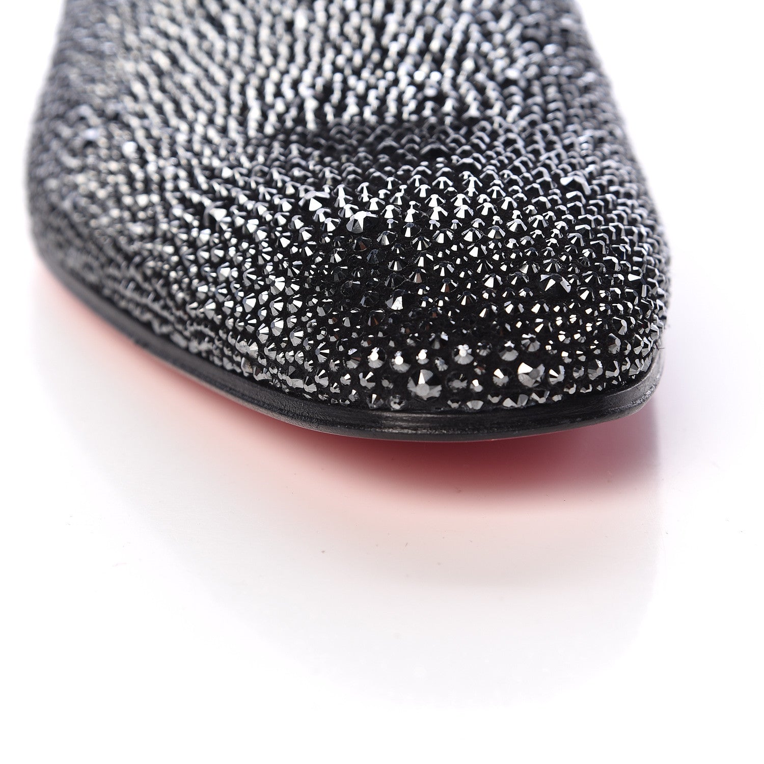 Christian Louboutin Strass Veau Velours Mens Dandelion Flat Loafers 42.5 Black 10 of 10