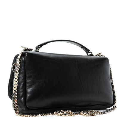 Gucci Lambskin Mini GG Milano Top Handle Shoulder Bag Black 3 of 10